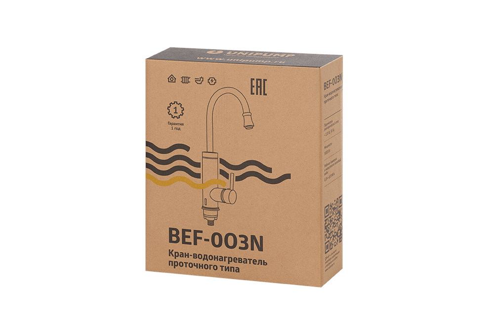 Проточный кран-водонагреватель UNIPUMP BEF-003N